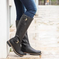 Amberes Igloo Trav Botas de piel con forro interior de pelo natural.