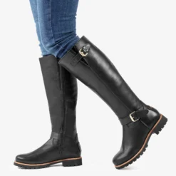 Amberes Igloo Trav Botas de piel con forro interior de pelo natural.