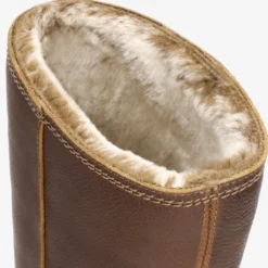 Bambina Botas de piel con forro interior de pelo.