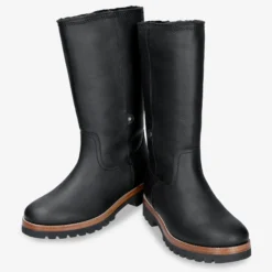 Bambina Botas de piel con forro interior de pelo.