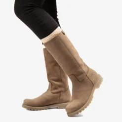 Bambina Botas de piel con forro interior de pelo.