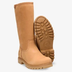 Bambina Botas de piel con forro interior de pelo.