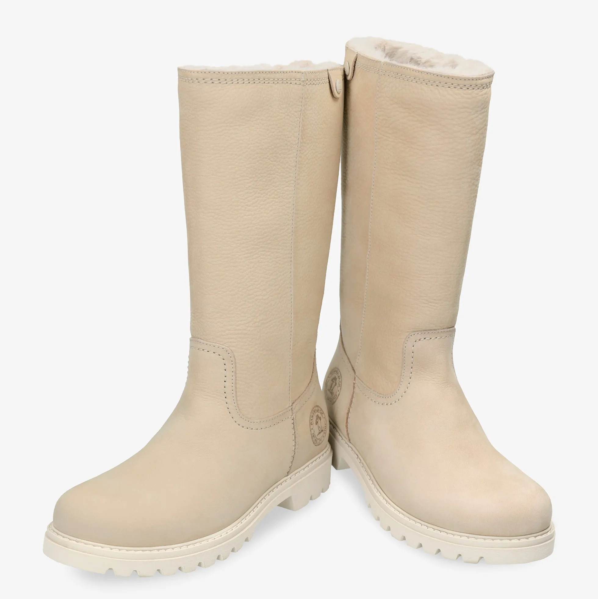 Bambina Botas de piel con forro interior de pelo.