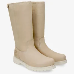 Bambina Botas de piel con forro interior de pelo.