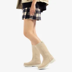 Bambina Botas de piel con forro interior de pelo.