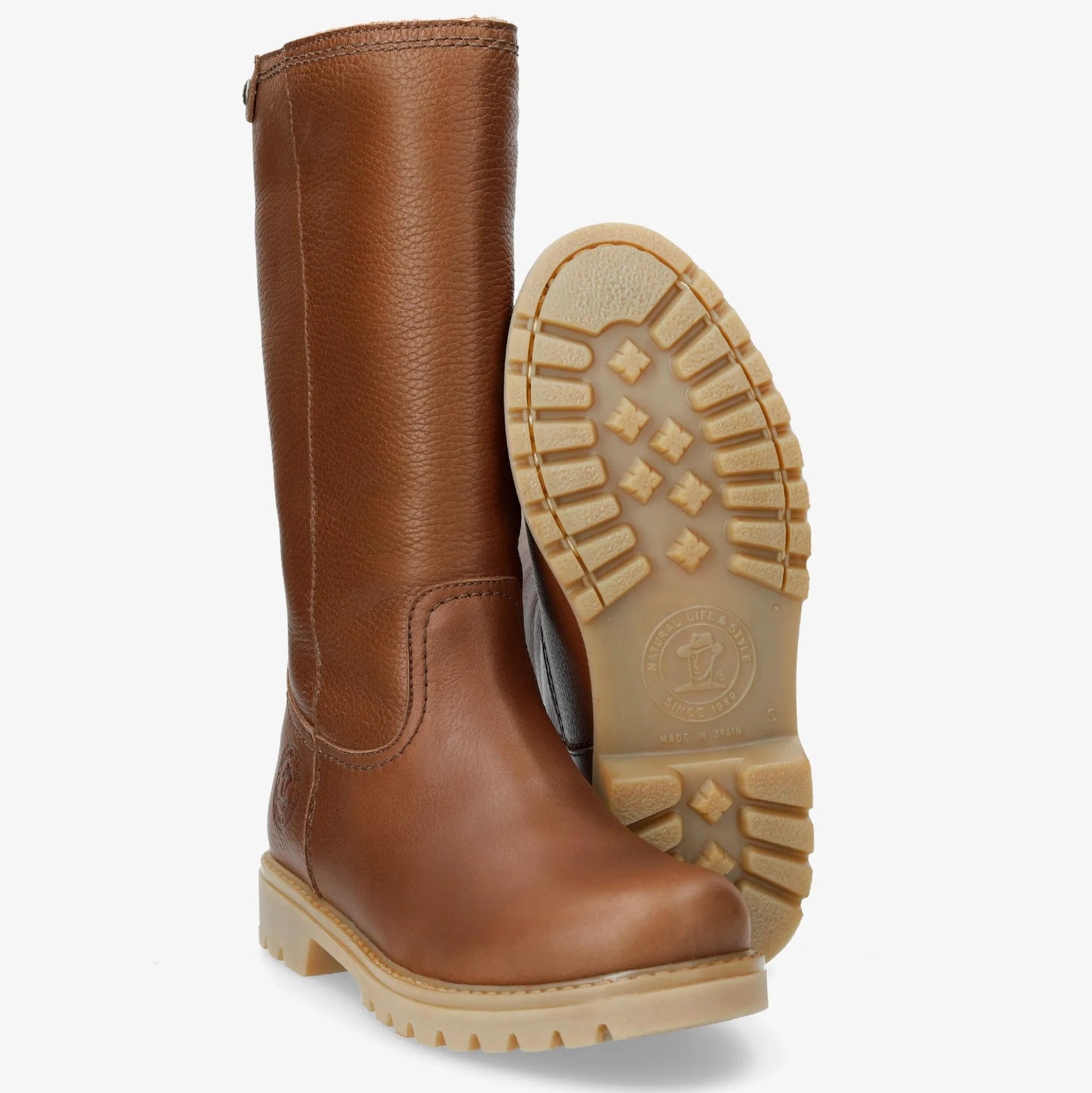 Bambina Botas de piel con forro interior de pelo.