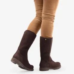 Bambina Igloo Botas de piel con forro interior de pelo natural.