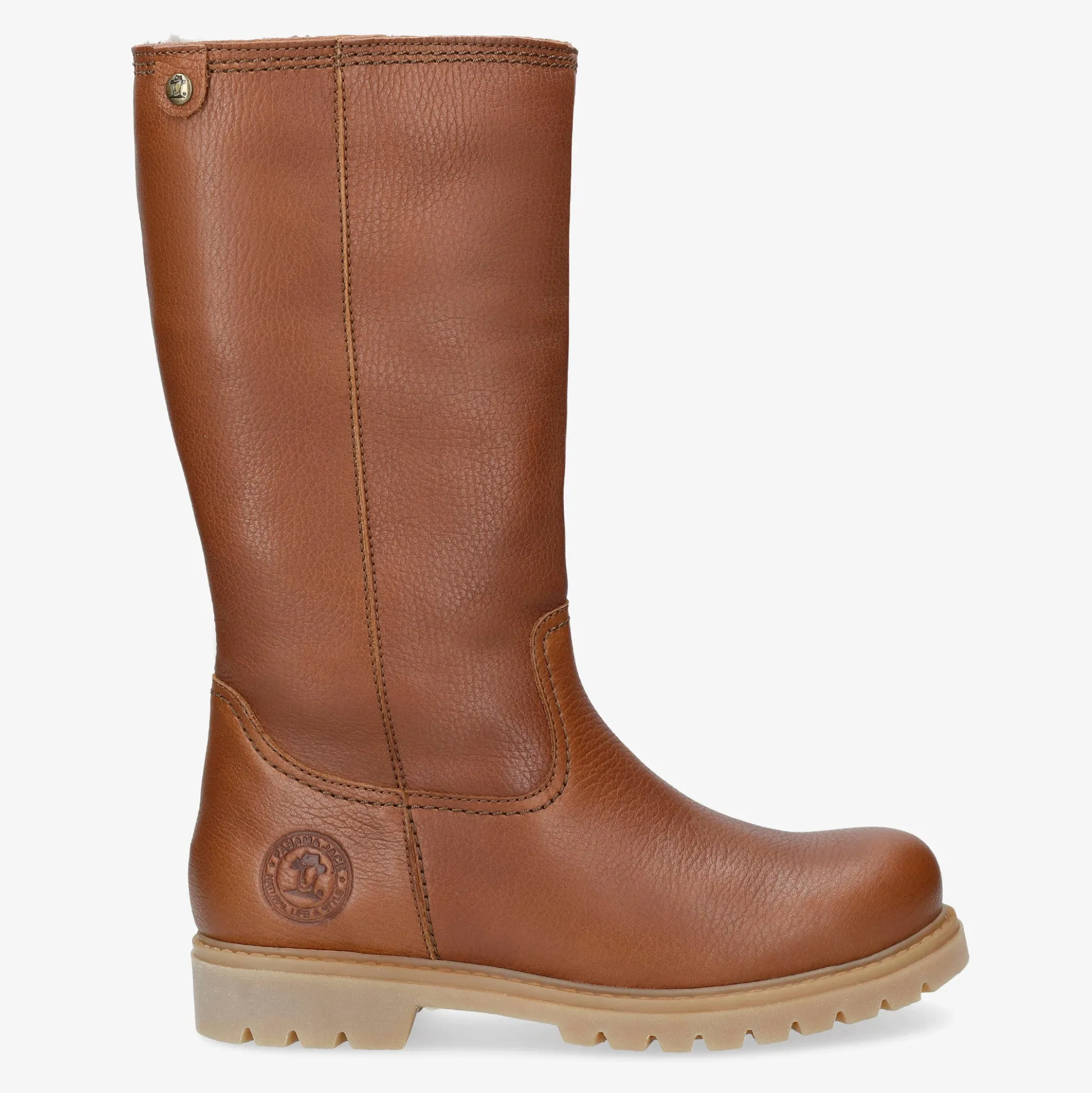 Bambina Igloo Botas de piel con forro interior de pelo natural.