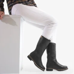 Bambina Igloo Trav Botas de piel con forro interior de pelo natural.