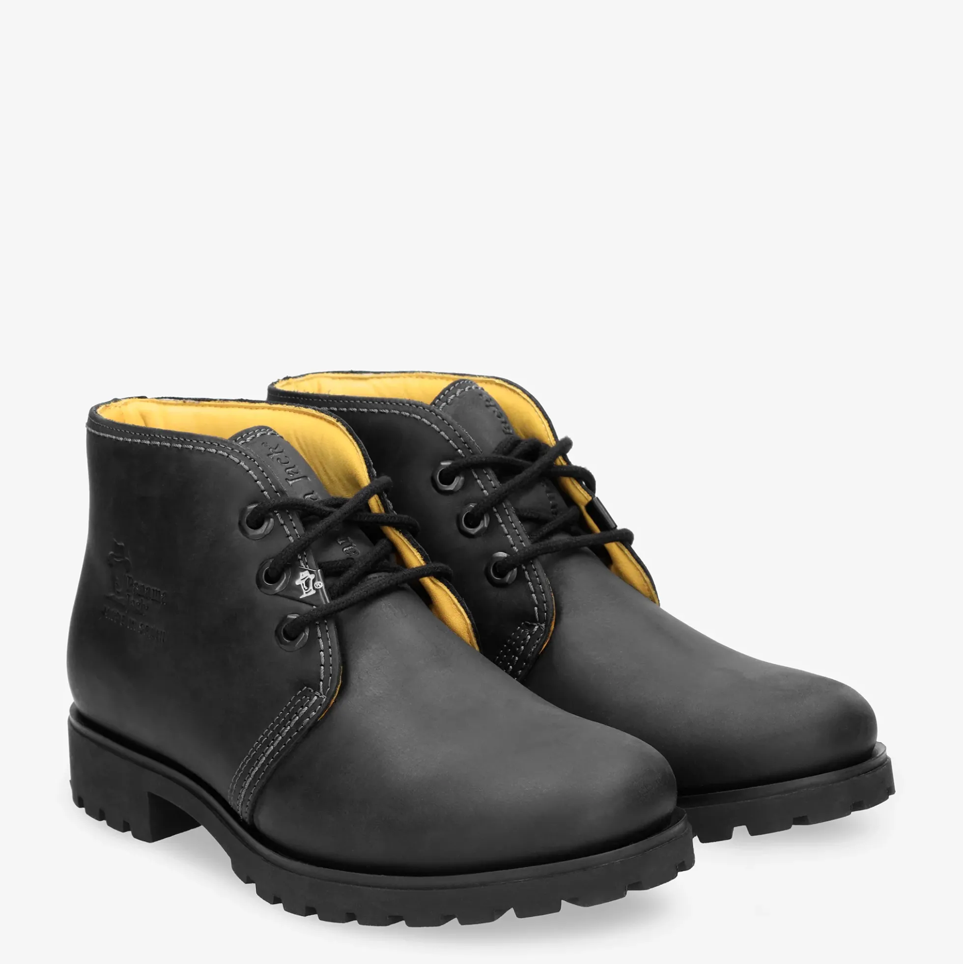 Bota Panama Botín de piel con forro interior de piel.