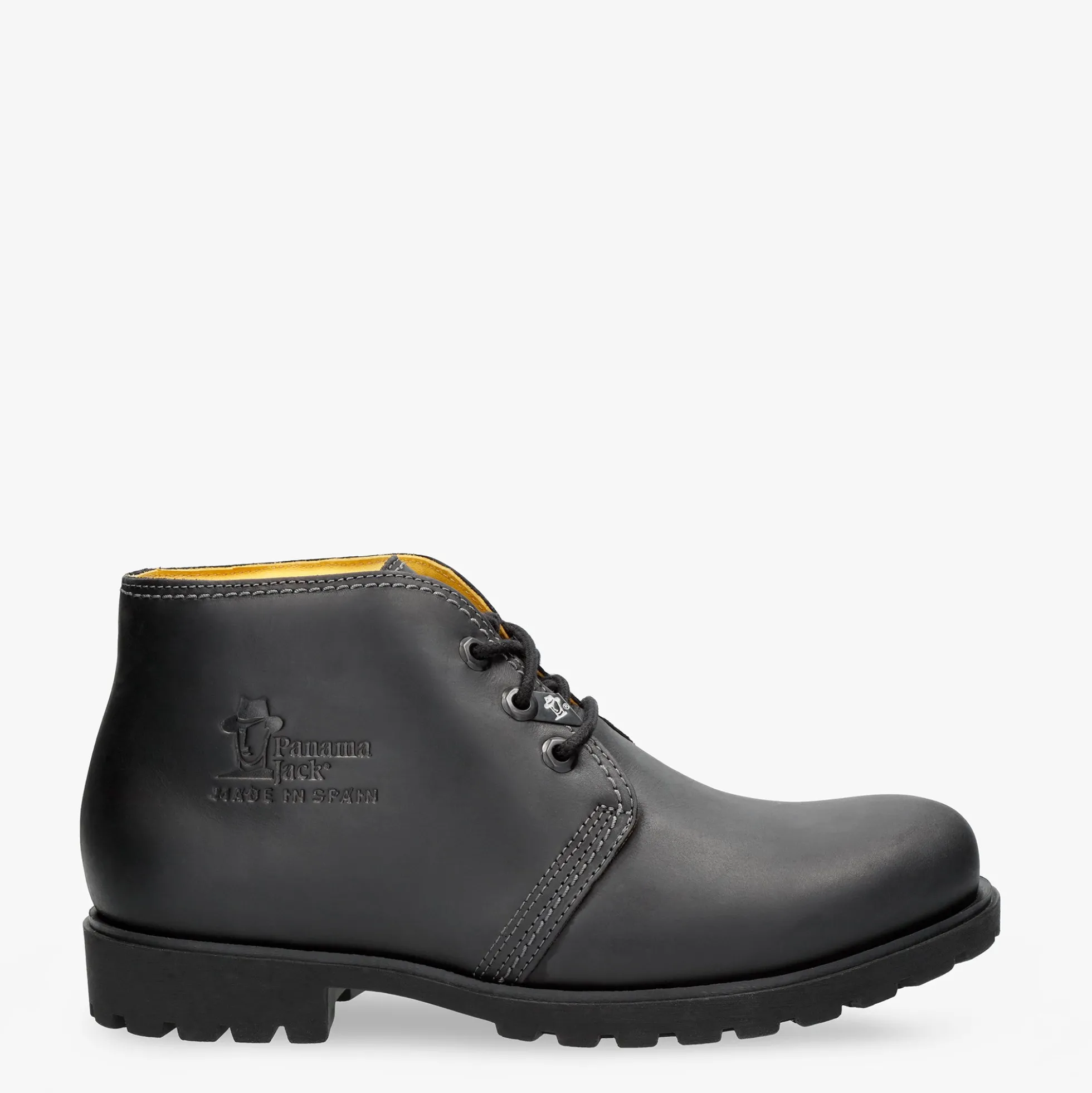 Bota Panama Botín de piel con forro interior de piel.