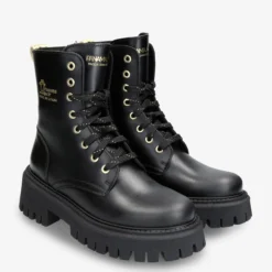 Carlyn Botas de piel con forro interior de coolmax.
