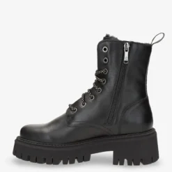 Carlyn Botas de piel con forro interior de pelo.