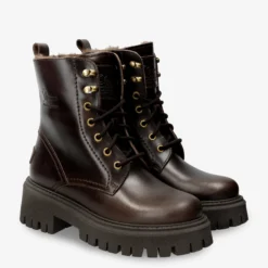 Farai Botas de piel con forro interior de pelo.