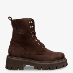 Farai Botas de piel con forro interior de pelo.