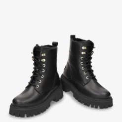 Farai Botas de piel con forro interior de pelo.