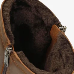 Faruk Botas de piel con forro interior de pelo.