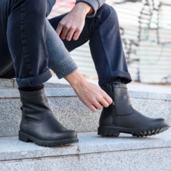 Fedro Botas de piel con forro interior de pelo.