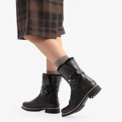 Felia Igloo Trav Botas de piel con forro interior de pelo natural.