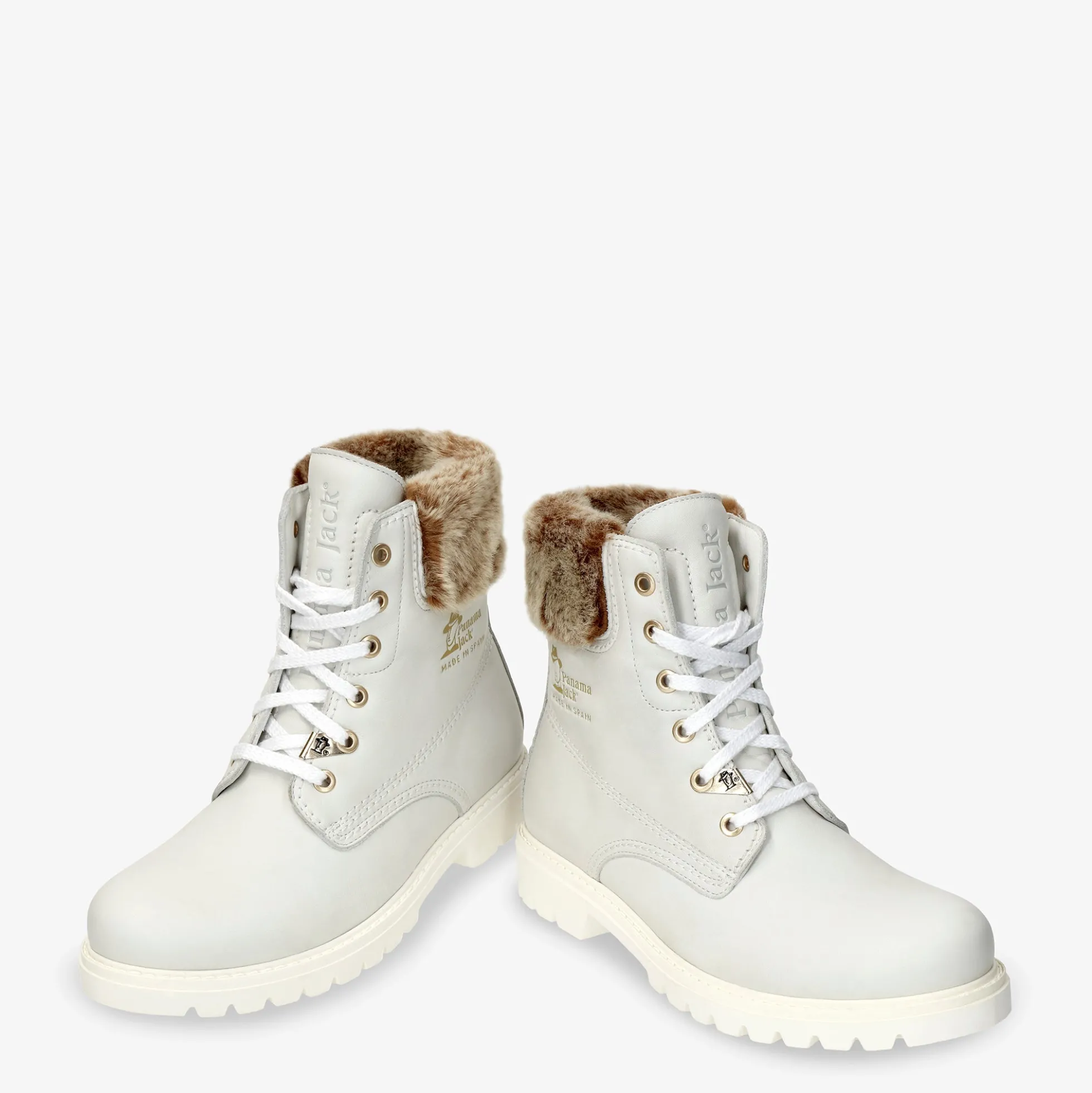 Felicia Botas de piel con forro interior de piel.