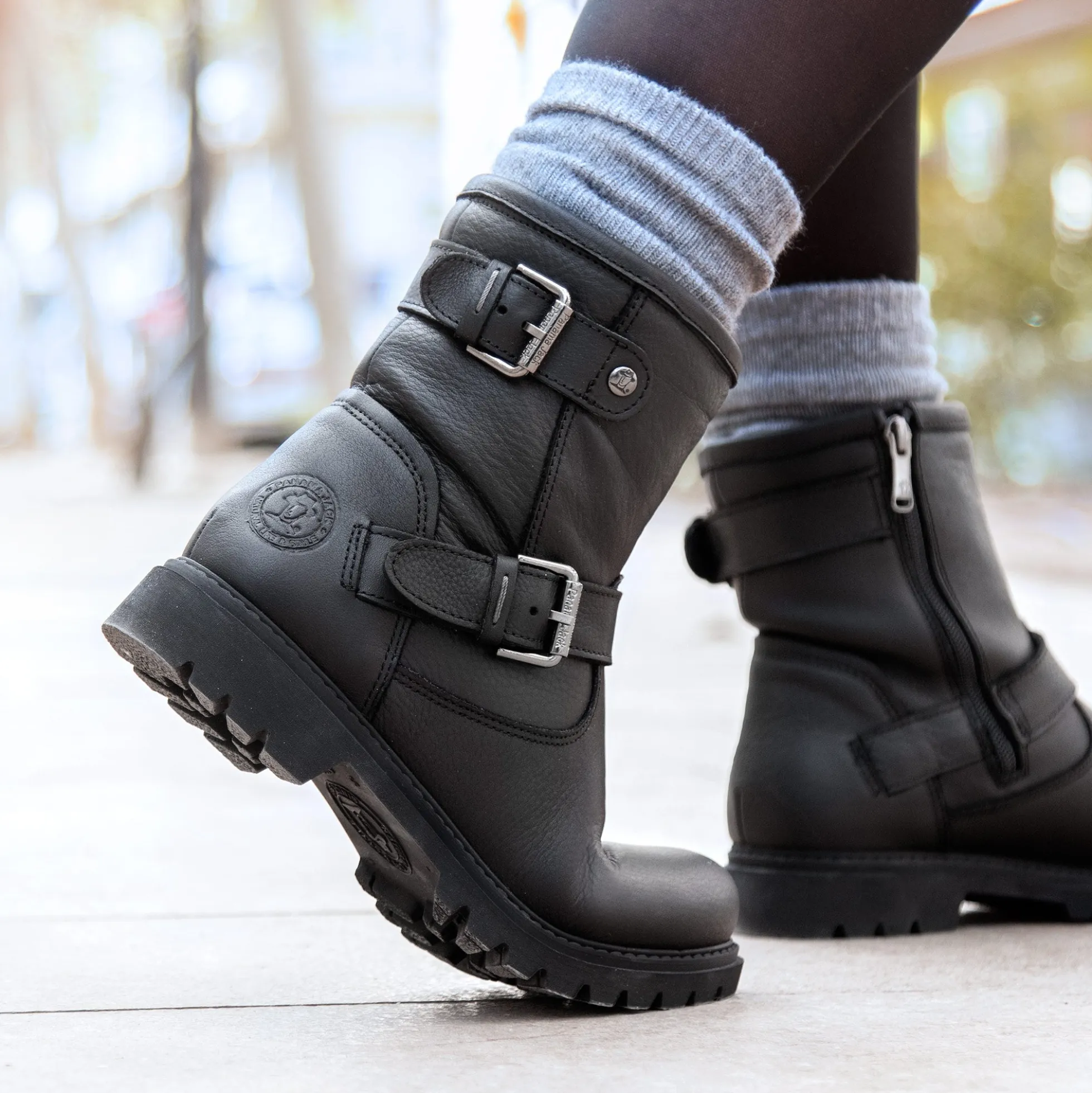 Felina Igloo Botas de piel con forro interior de pelo natural.