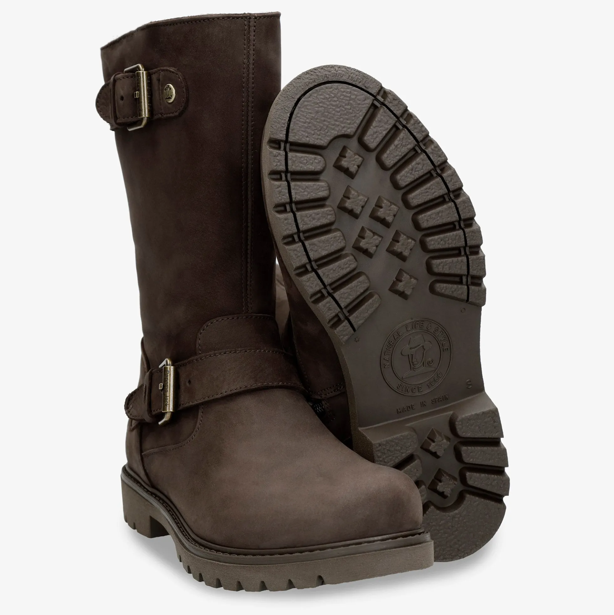 Fergie Igloo Botas de piel con forro interior de pelo natural.
