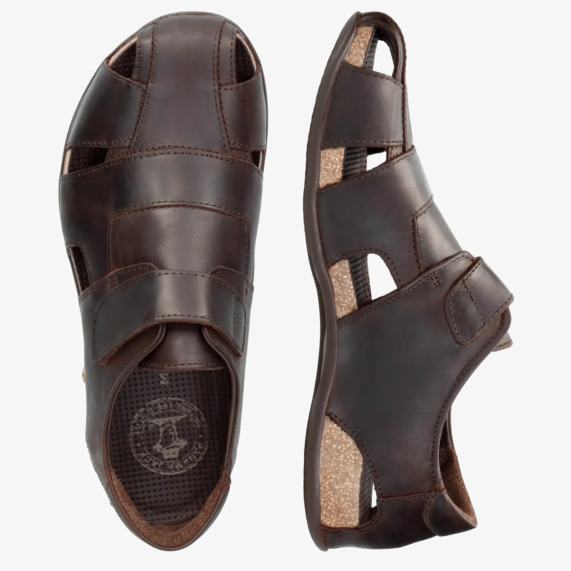 Fletcher Basics Sandalias de piel con forro interior de piel.