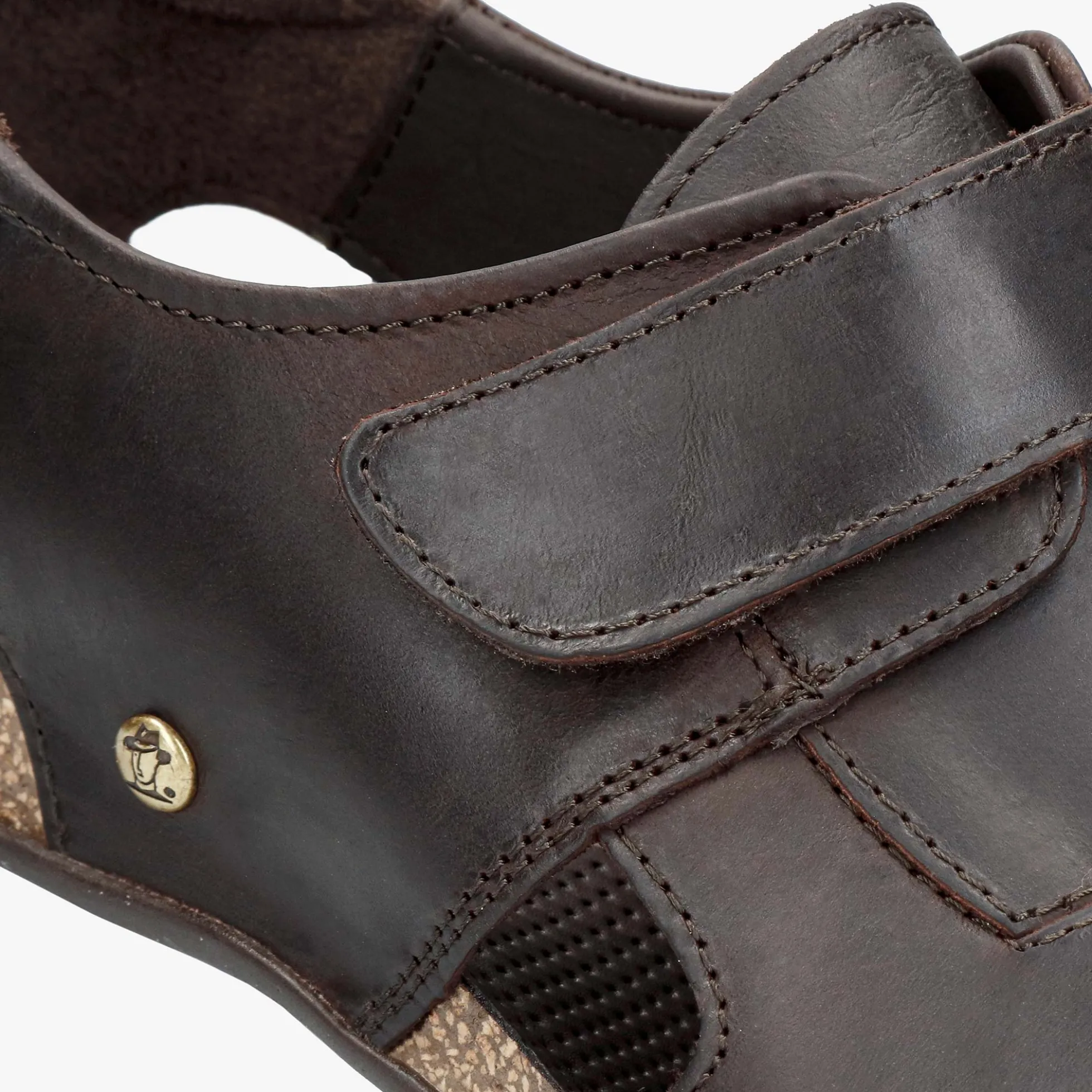 Fletcher Basics Sandalias de piel con forro interior de piel.