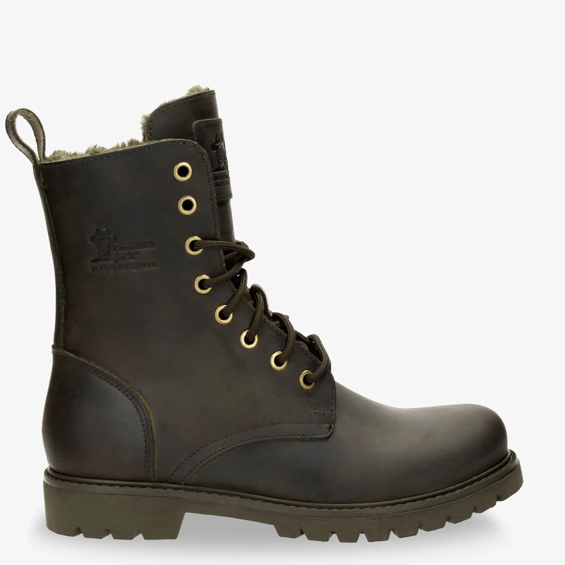 Frisia Botas de piel con forro interior de pelo.