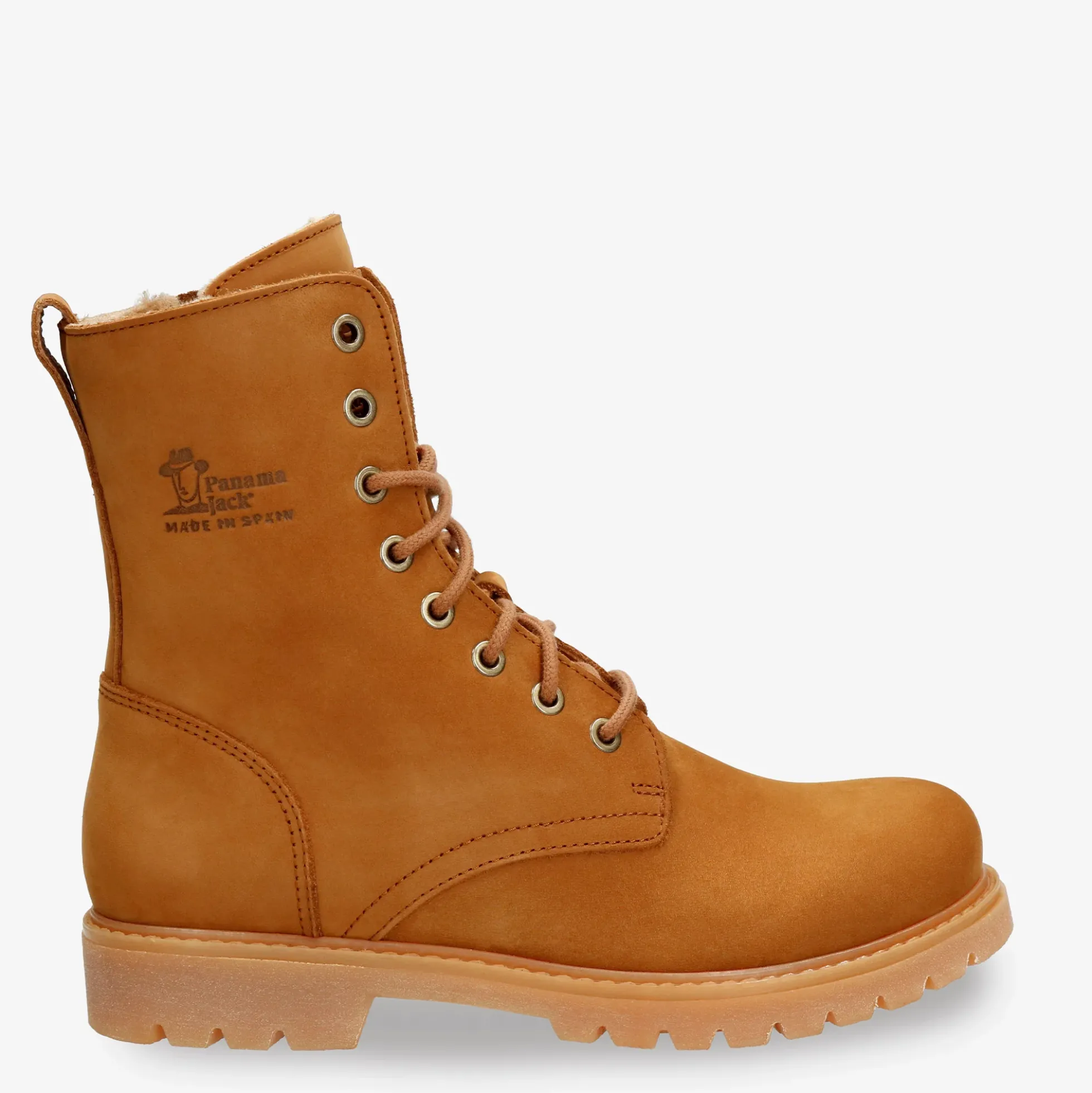 Frisia Botas de piel con forro interior de pelo.