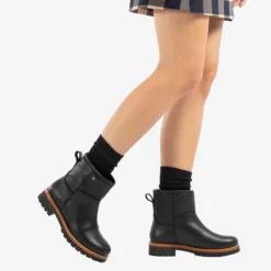 Grace Botas de piel con forro interior de pelo.