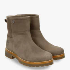 Grace Botas de piel con forro interior de pelo.