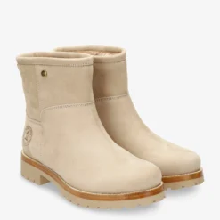 Grace Botas de piel con forro interior de pelo.