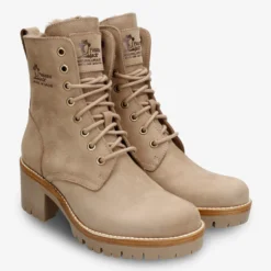 Padma Botas de piel con forro interior de pelo.