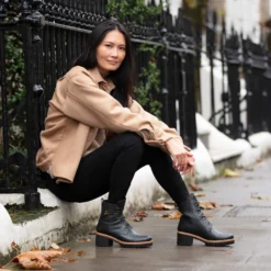 Padma Botas de piel con forro interior de pelo.