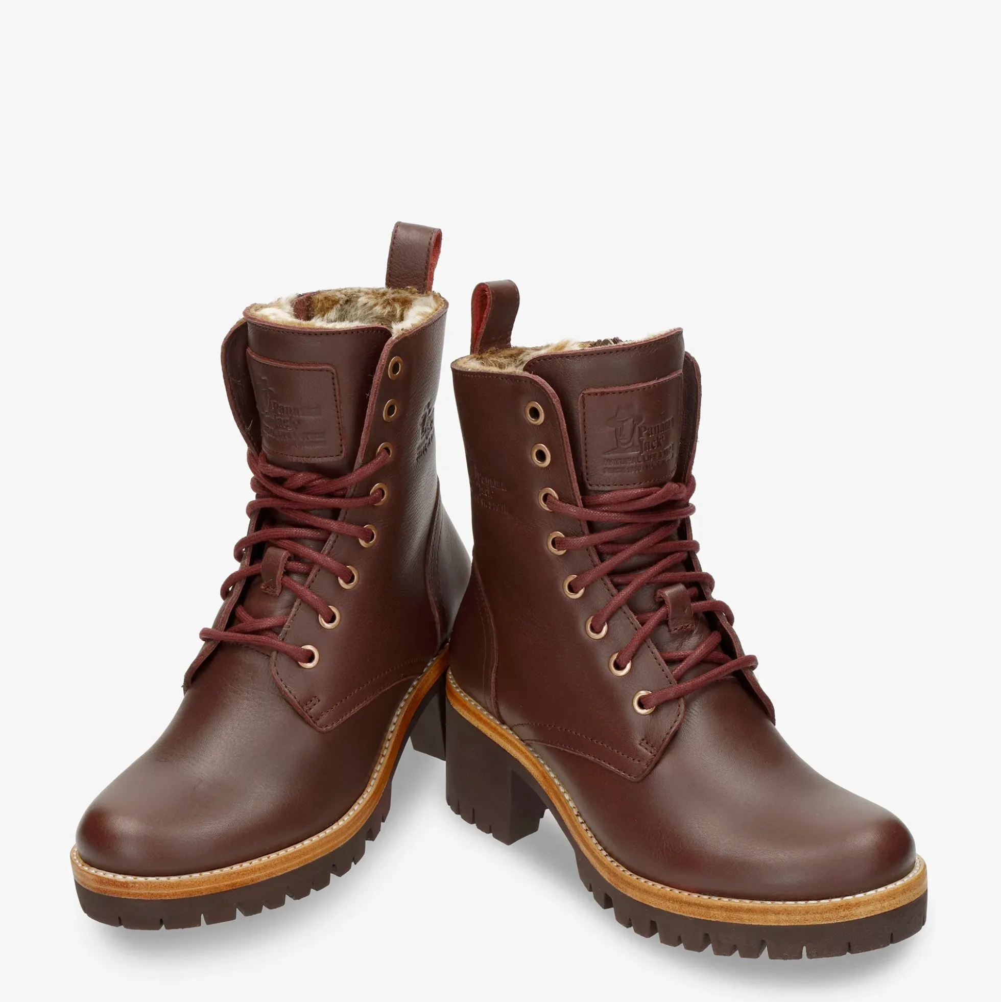 Padma Botas de piel con forro interior de pelo.