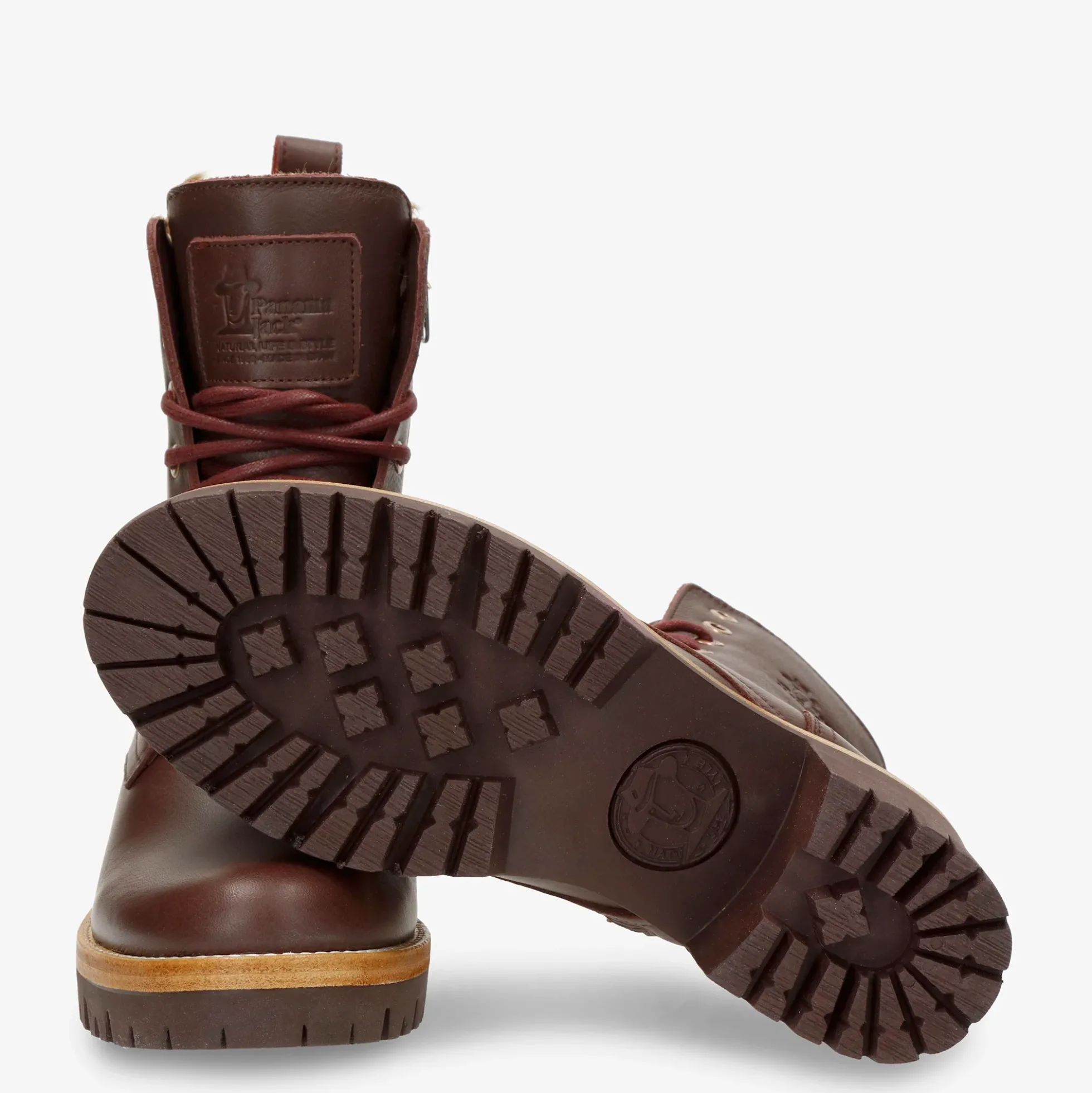 Padma Botas de piel con forro interior de pelo.