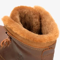 P03 Aviator Igloo Botas de piel con forro interior de pelo natural.