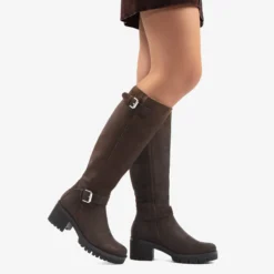 Phaedra Botas de piel con forro interior de pelo.