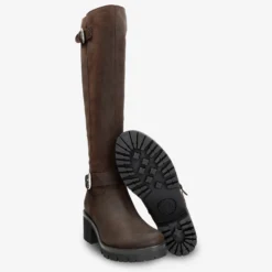 Phaedra Botas de piel con forro interior de pelo.
