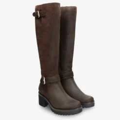 Phaedra Botas de piel con forro interior de pelo.