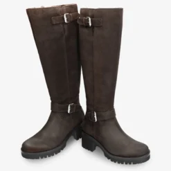 Phaedra Botas de piel con forro interior de pelo.