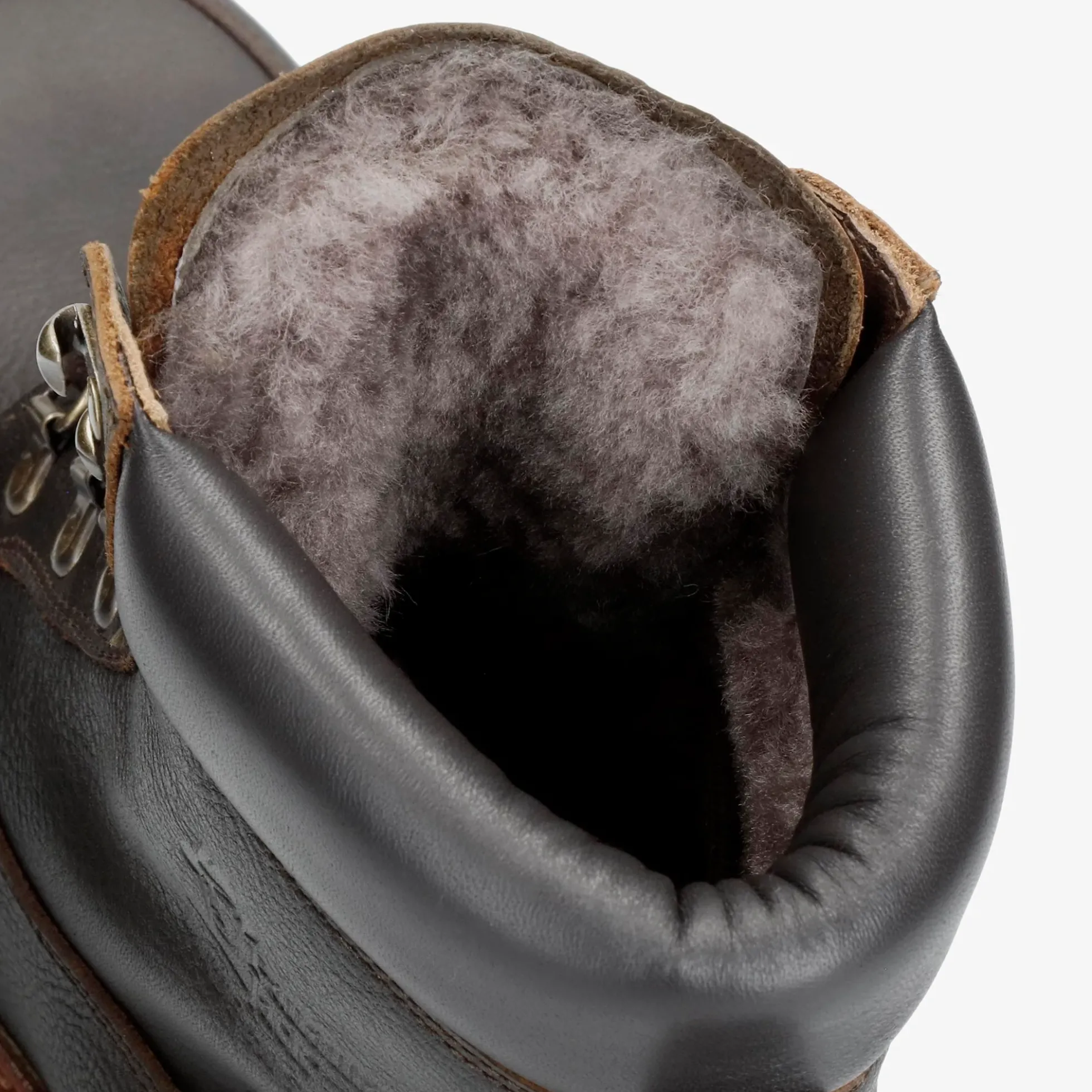 Polop Igloo Botas de piel con forro interior de pelo natural.