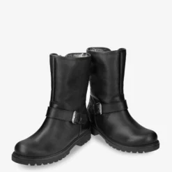 Singapur Botas de piel con forro interior de pelo.