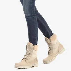 Tuscani Botas de piel con forro interior de pelo.