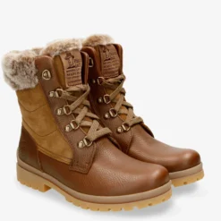Tuscani Botas de piel con forro interior de pelo.