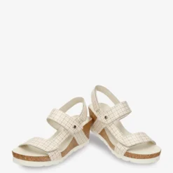 Vilma Plaid Sandalias de piel con forro interior de piel.